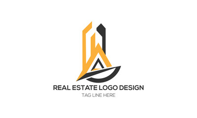 abstract logo design real estate.
