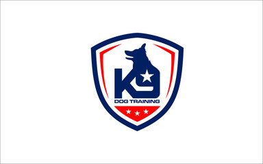 Illustration vector graphic of dog training club Logo Design template