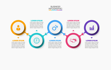 Business data visualization. timeline infographic icons designed for abstract background template milestone element modern diagram process technology digital marketing data presentation chart Vector
