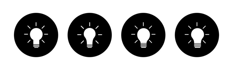 Lamp icons set. Light bulb icon vector. Idea vector icon