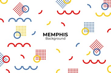Memphis background. Colorful background for presentation, printing, poster and publishing. Minimal background for business