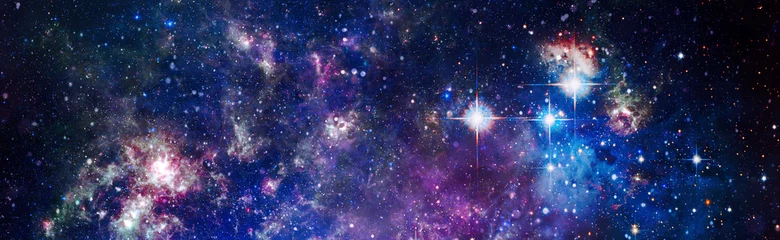 Deurstickers Science fiction fantasie in hoge resolutie ideaal voor wallpaper.Stars van een planeet en melkwegstelsel in een vrije ruimte. Elementen van deze afbeelding geleverd door NASA. © Maximusdn