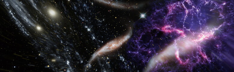 planets, stars and galaxies in outer space showing the beauty of space exploration. Elements...