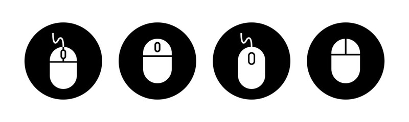 Computer Mouse Icons set. Computer mouse vector icon