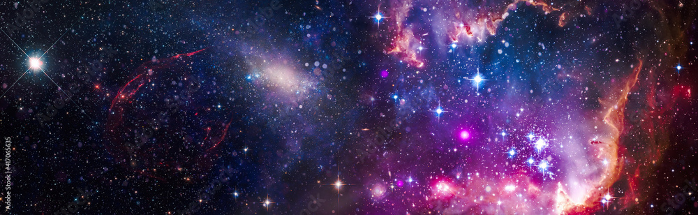 Canvas Prints galaxy with star and space dust in the universe and deep planet night sky . elements of this image w