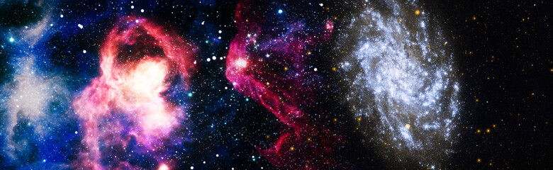 Mystical beautiful space. Unforgettable diverse space background Elements of this image furnished...