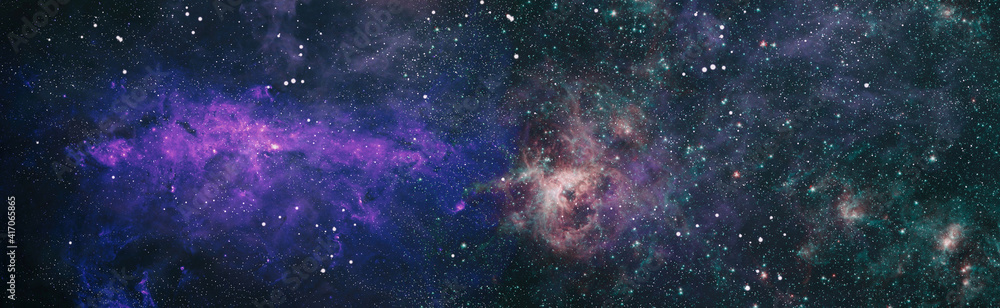 Wall mural mystical beautiful space. unforgettable diverse space background elements of this image furnished by