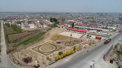 Landscape of rural and urban architecture, North China