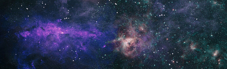 Mystical beautiful space. Unforgettable diverse space background Elements of this image furnished...