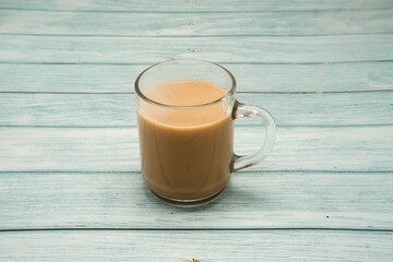 Milk tea or popularly known as The Tarik in Malaysia, in the cup, hots and ready to drink.