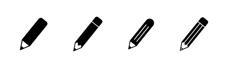 Pencil icons set. Pencil vector icon
