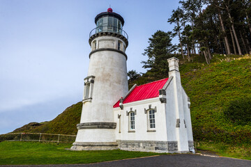 Fototapeta na wymiar Heceta Head Lighthouse in Oregon