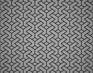 Abstract geometric pattern. A seamless vector background. Black and gray ornament. Graphic modern pattern. Simple lattice graphic design