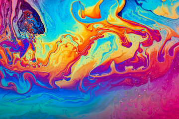 Fototapeta na wymiar Macro soap bubble abstract texture