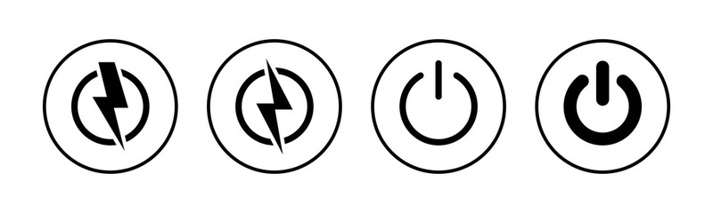 Power icons set. Power Switch Icon. Start power icon