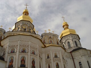 Golden domes and colorful walls of the Kiev-Pechersk Lavra
