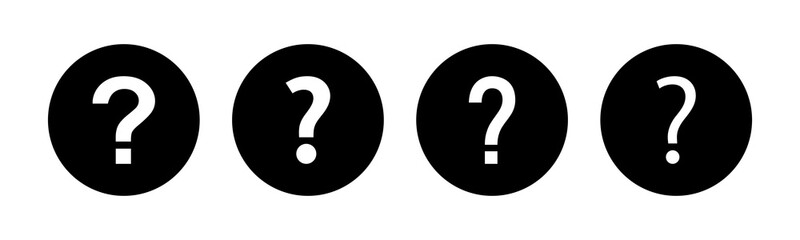 Question Icons set. Question mark sign. help icon. Faq