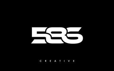 586 Letter Initial Logo Design Template Vector Illustration