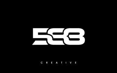 588 Letter Initial Logo Design Template Vector Illustration