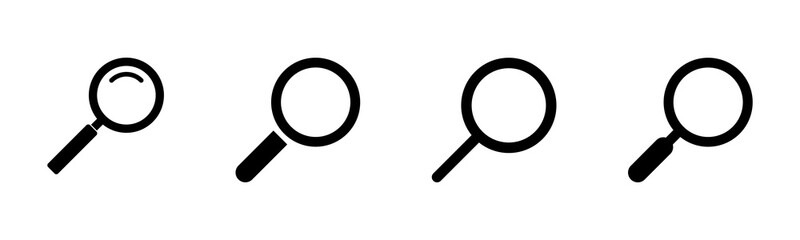 Search icons set. Glass vector icon. search magnifying glass icon. Find