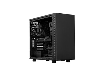 Fototapeta premium single black chassis tower system unit