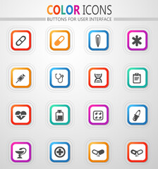 Medical icons set
