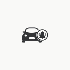 Car alarm icon graphic design vector illustration