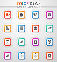 Real estate icons set