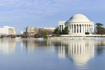 Washington D.C. in winter - Jefferson Memorial - Washington D.C. United States of America
