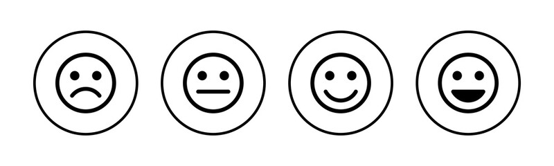 Fototapeta premium Smile icons set. Smile vector icon. Emoticon Icon vector. Emoji