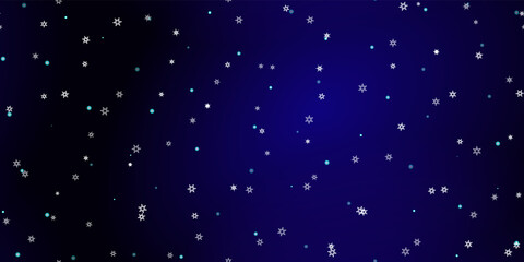 Falling Snowflakes seamless pattern flying snow