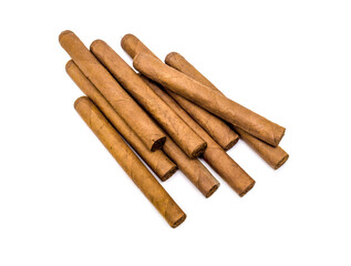 Cigars isolated on white background.