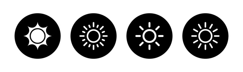 Sun icons set. Sun vector icon