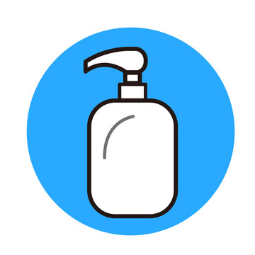 recommend clip art: ハンドソープ・ボトルのアイコンデザイン素材