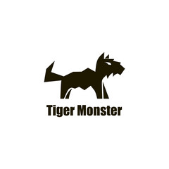 Tiger Monster Logo Design Animal Symbols