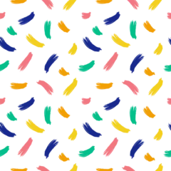 Kissenbezug Colorful children hand drawn vector seamless pattern perfect for textile, prints, cards, web © Ptashka Design