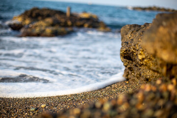 sparkling white sparkling sea water