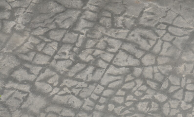Abstract scene of Dark gray Concrete block square or cement block on the ground foot floor surface texture background                         