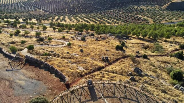 Cresteria molinera, los primeros molinos que vi&oacute; Don Quijote de la mancha