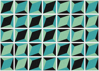 Abstract Geometric Pattern generative computational art illustration