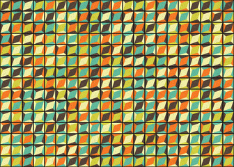 Fototapeta premium Abstract Geometric Pattern generative computational art illustration