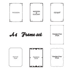 A4 Frame set