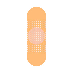 Medical Band-aid. Antiseptic band-aid. Flat vector illustration isolated on a white background