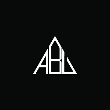 A B V letter logo vector design on black color background. abv monogram