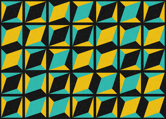 Abstract Geometric Pattern generative computational art illustration