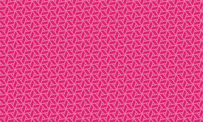 網代麻の葉文様　日本の伝統文様　背景素材　ピンク