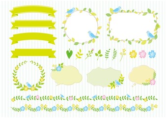 新緑のフレームセット