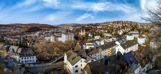 Stadt Siegen, Panorama Blick ins Hüttental
