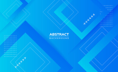 Modern blue business abstract background with geometry shapes and gradient
