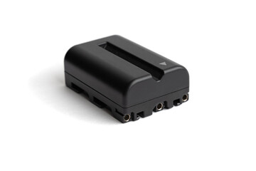 Power source the battery on a white background.